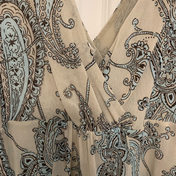 Michael Kors light blue and beige tank top. Size XL - Picture 3 of 10